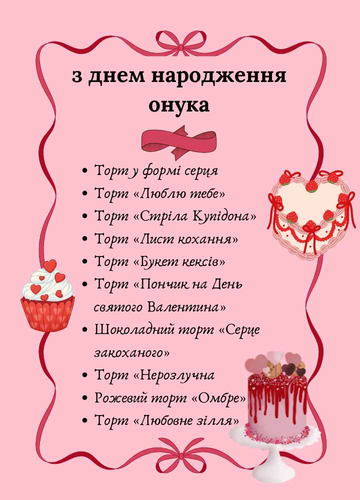 привітань з днем народження онука